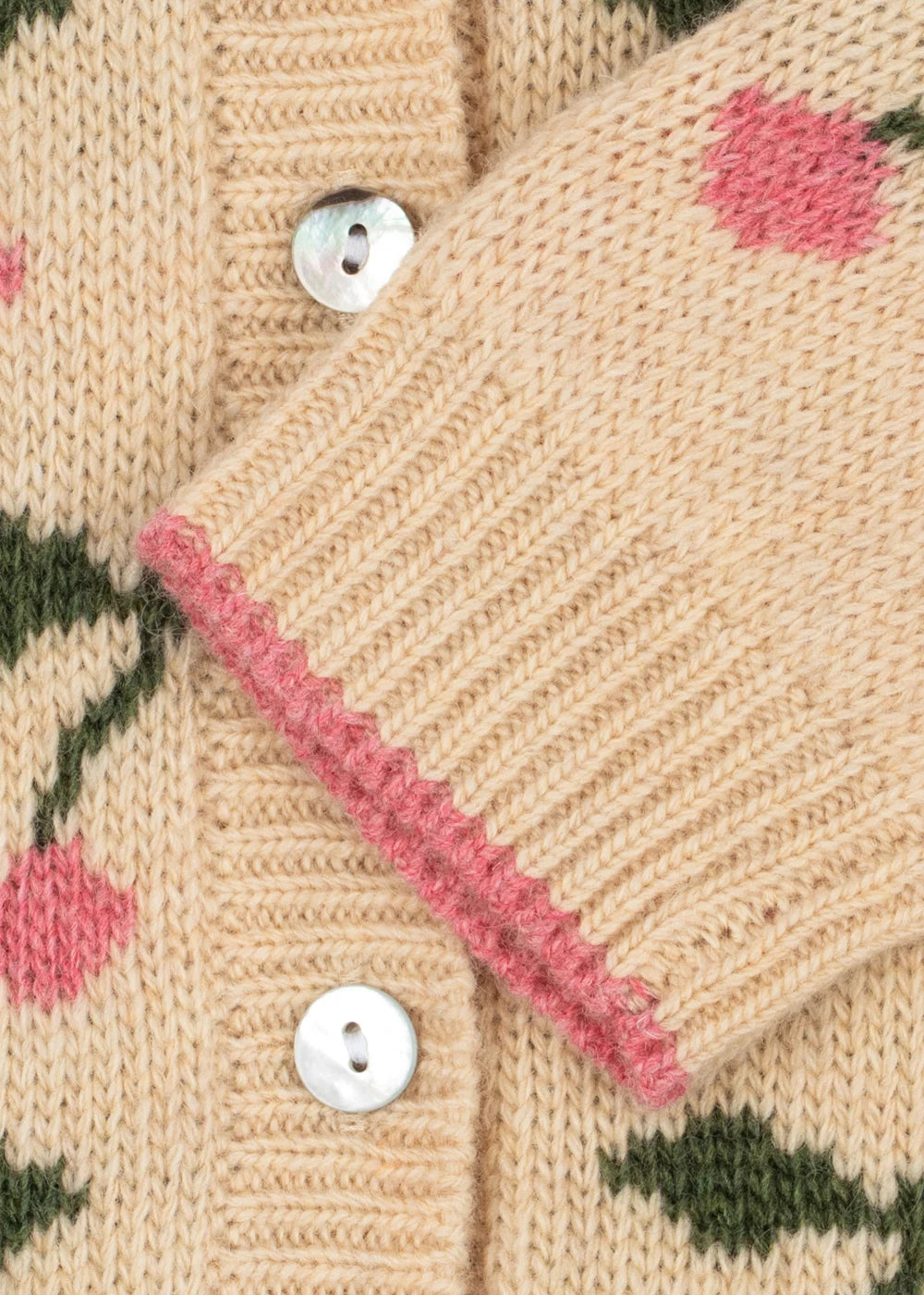 Belou Collar Cardigan | Cherry | Konges Sloejd