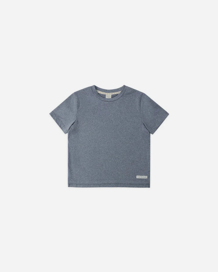 Cove Essential Tee | Heathered Marine | Rylee & Cru