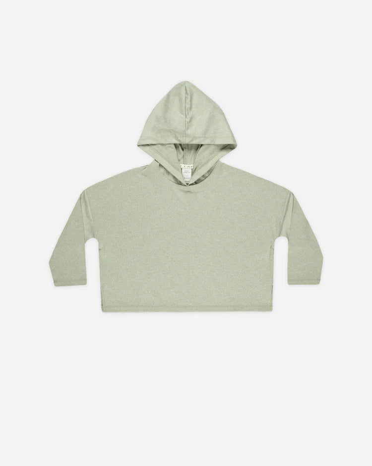 Catalina Tech Hoodie | Heathered Sage | Rylee & Cru