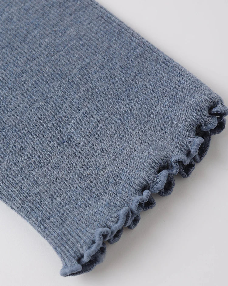 Ribbed Legging Set | Natural Blue Ditsy,  Heathered Marine | Rylee & Cru