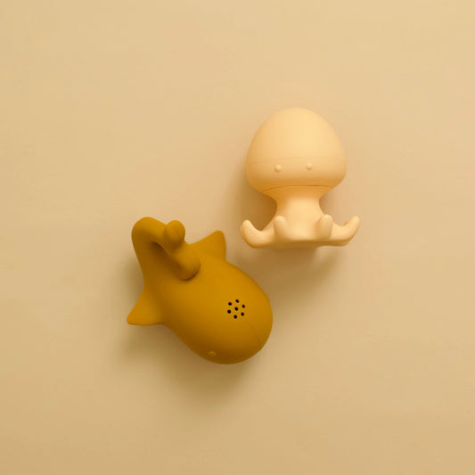 Bath toys 2 pack | Minika | Ocre/Sunset