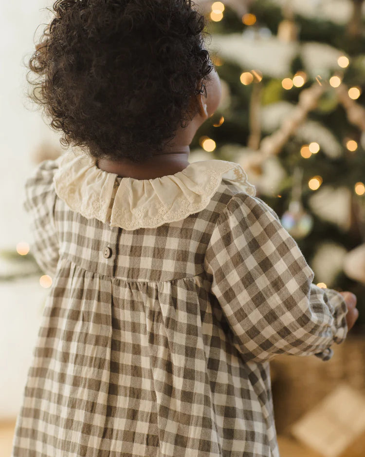 Callie Dress | Forest Check | Quincy Mae