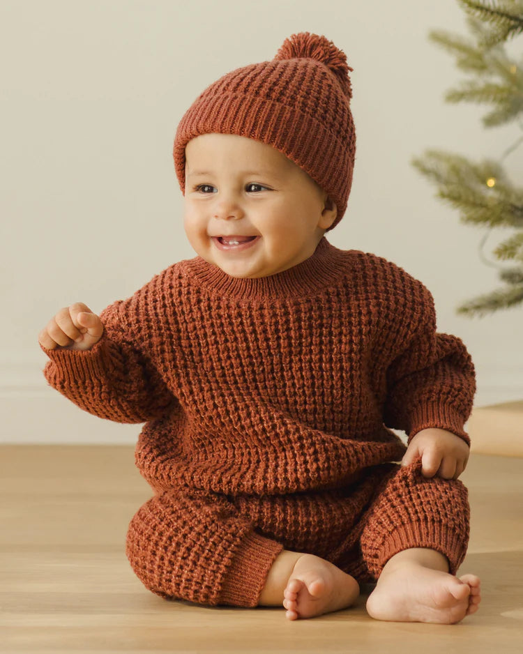 Beanie | Cranberry | Quincy Mae