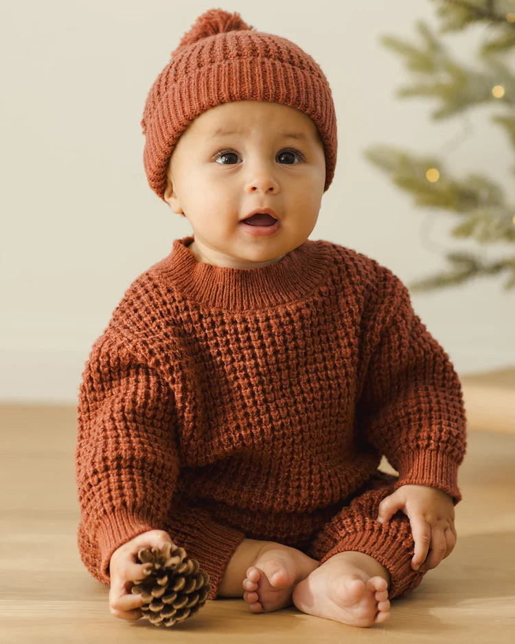 Beanie | Cranberry | Quincy Mae