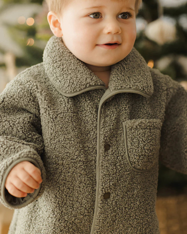 Shearling Jumpsuit | Forest | Quincy Mae