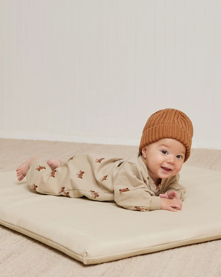 Relaxed Fleece Jumpsuit | Quincy Mae | Foxes