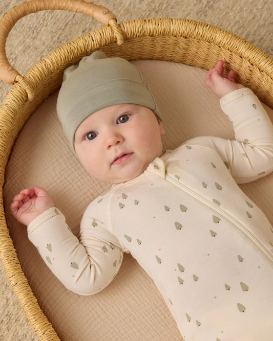 Bamboo Zip Footie | Trees | Quincy Mae