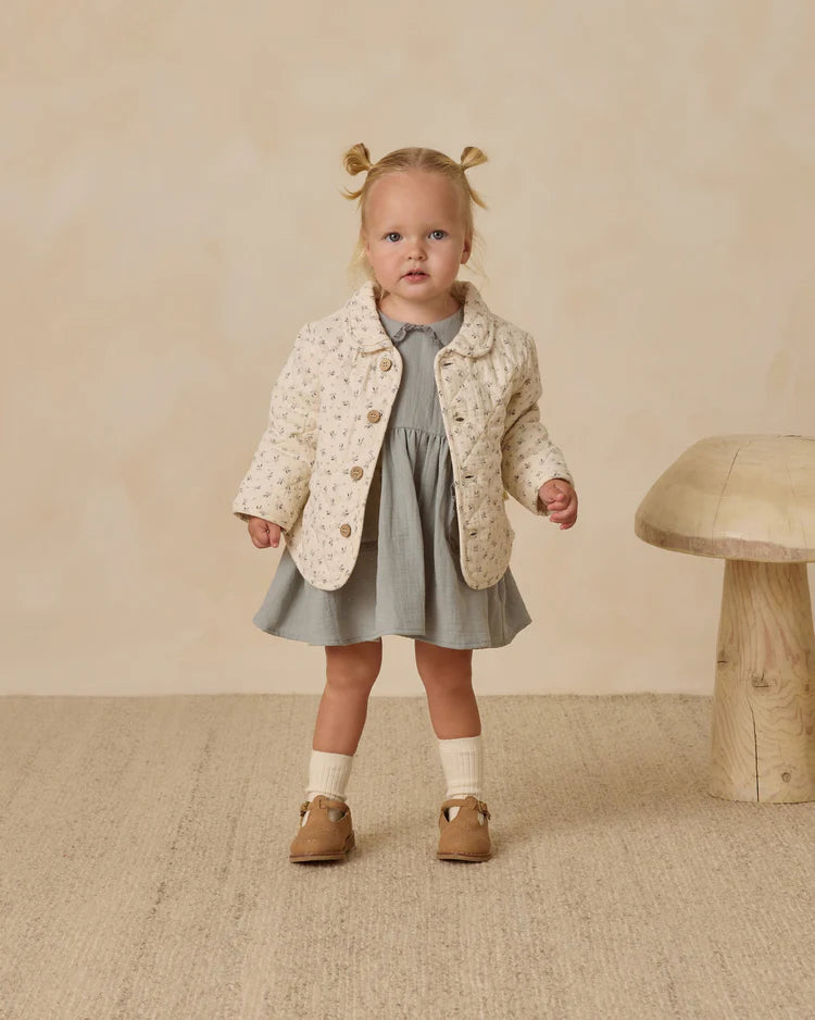Quilted Jacket | Bluebell | Quincy Mae