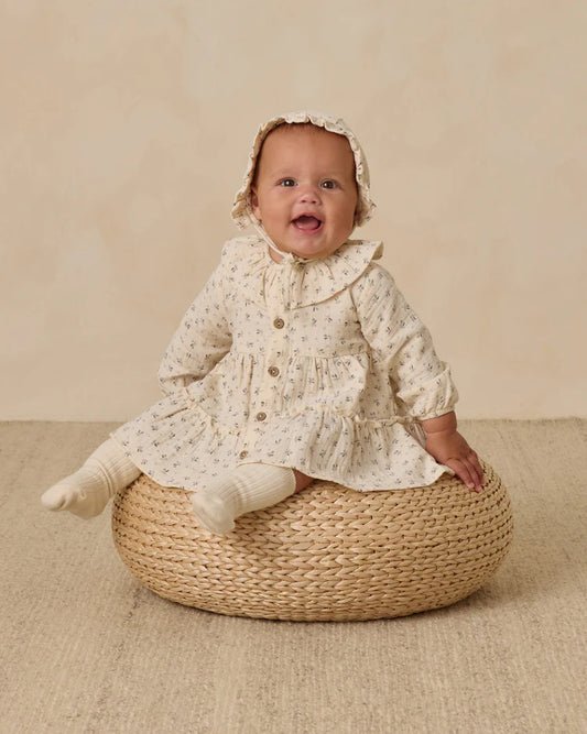 Ruffle Collar Button Dress | Bluebell | Quincy Mae