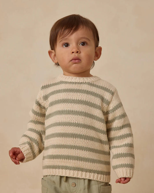 Rex Sweater | Fern Stripe | Quincy Mae
