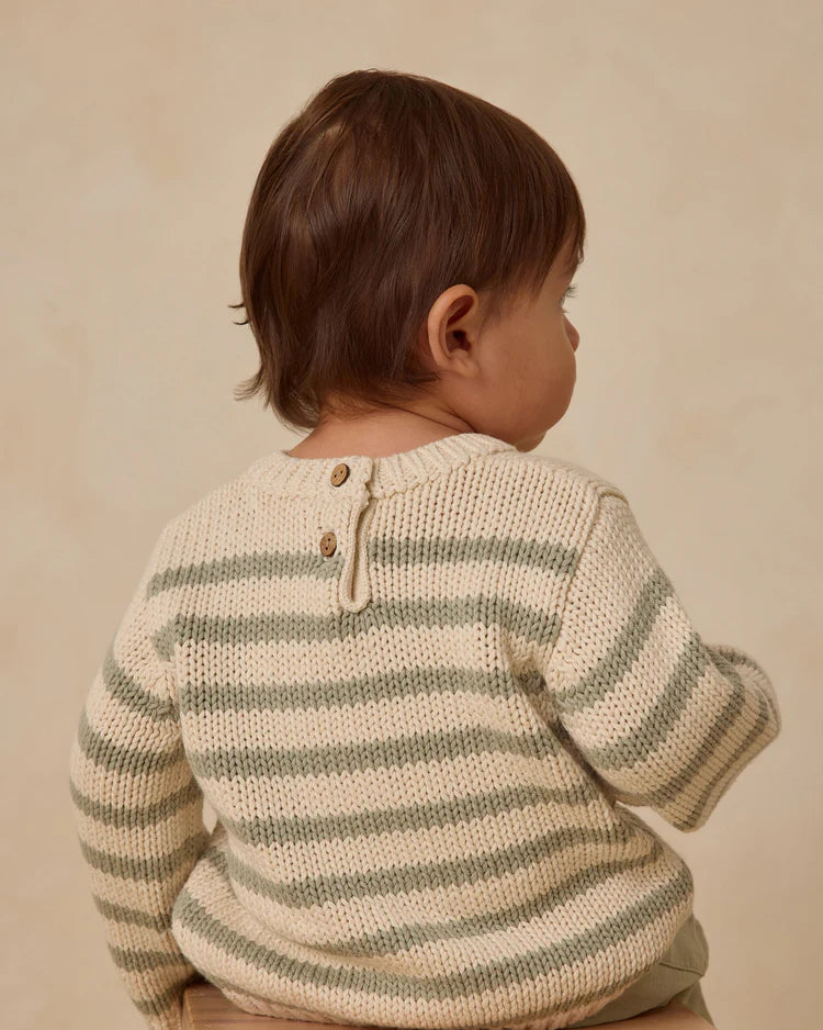 Rex Sweater | Fern Stripe | Quincy Mae