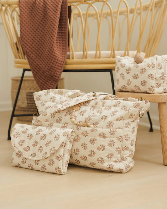 Diaper Bag + Changing Pad Set | Daylily | Quincy Mae