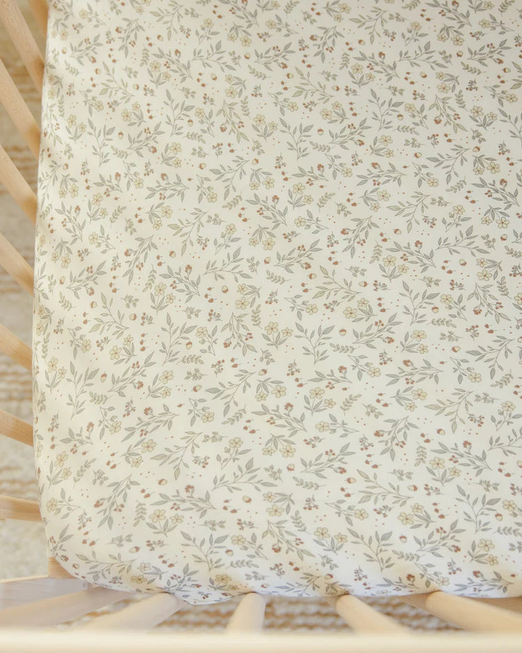 Bamboo Crib Sheet | Woodland | Quincy Mae