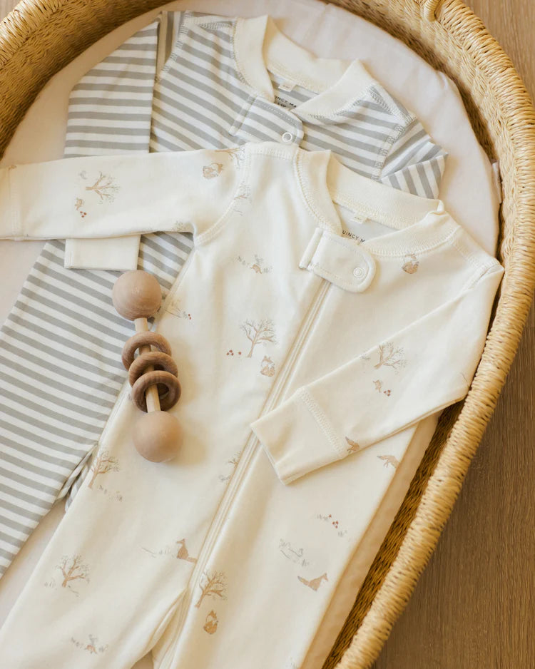 Zip Long Sleeve Sleeper | Fox Land | Quincy Mae