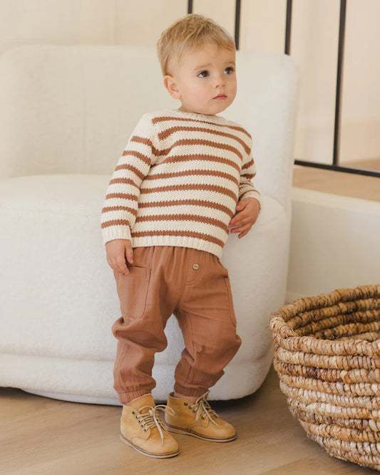 Rex Sweater | Cedar Stripe | Quincy Mae