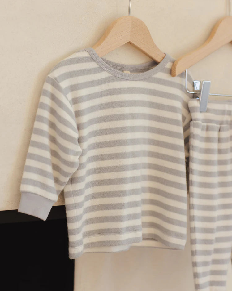 Cozy Set | Blue Stripe | Quincy Mae