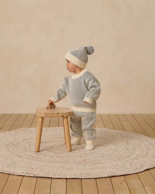 Chunky Knit Pant | Ocean | Quincy Mae