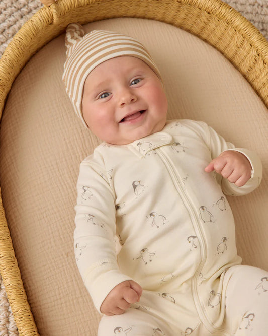 Zip Long Sleeve Sleeper | Penguins | Quincy Mae