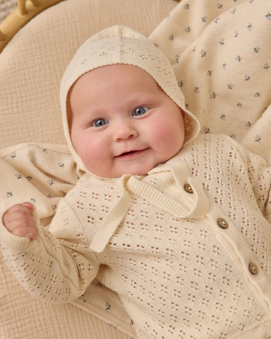 Knit Cardigan | Natural | Quincy Mae