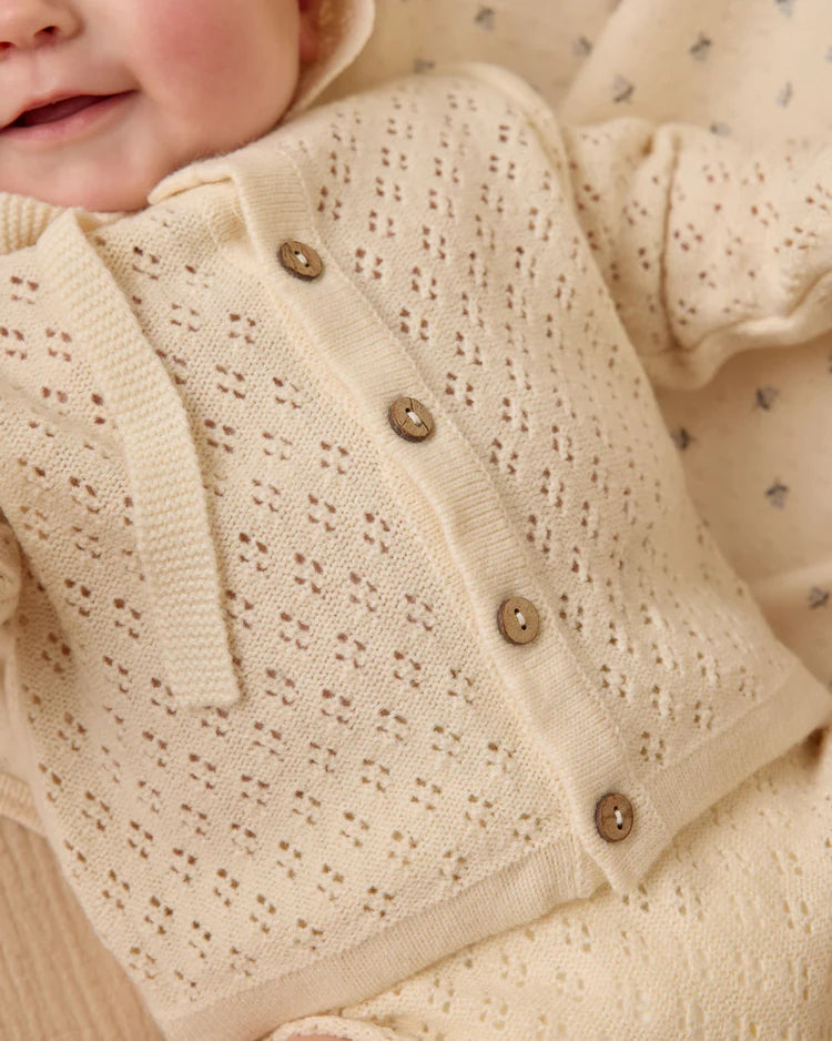 Knit Cardigan | Natural | Quincy Mae
