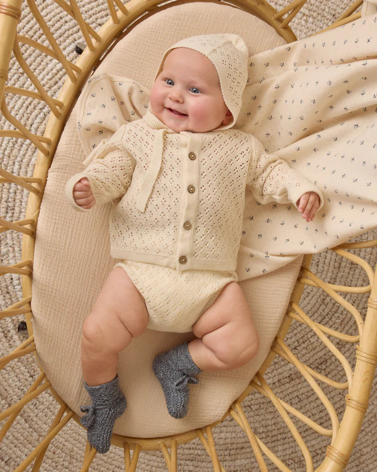 Knit Bonnet | Natural | Quincy Mae