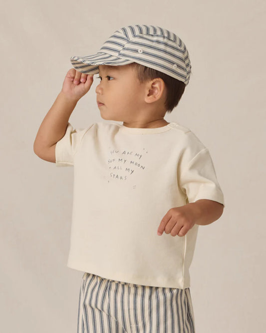 Baby Cap | Ocean Pinstripe | Quincy Mae
