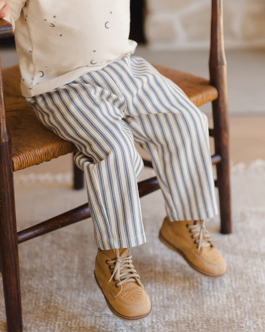 Grayson Pant | Ocean Pinstripe | Quincy Mae