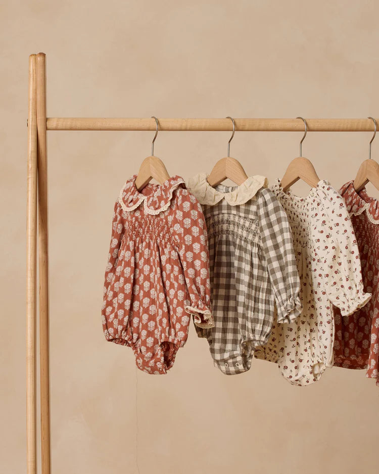 Callie Romper | Forest Check | Quincy Mae