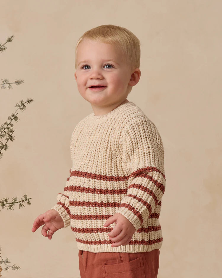 Rex Sweater | Cranberry | Quincy Mae