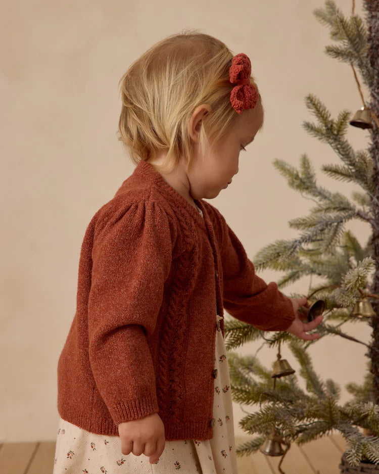 Holly Cardigan | Cranberry | Quincy Mae