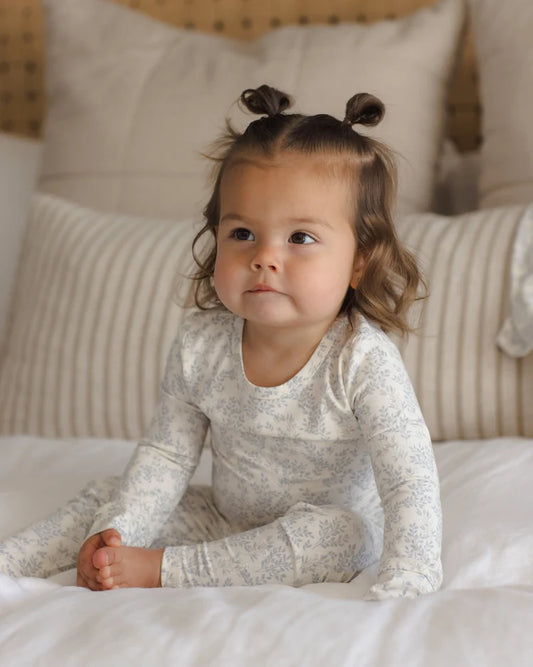 Bamboo Pajama Set | Cloud Floral | Quincy Mae