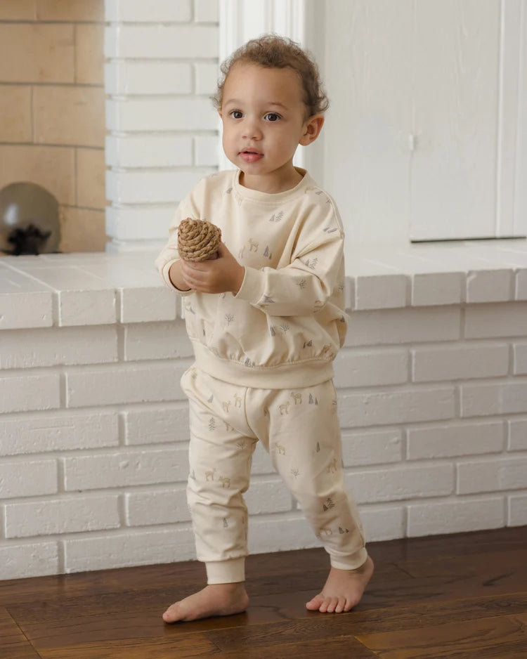 Relaxed Sweat Set | Deer | Quincy Mae