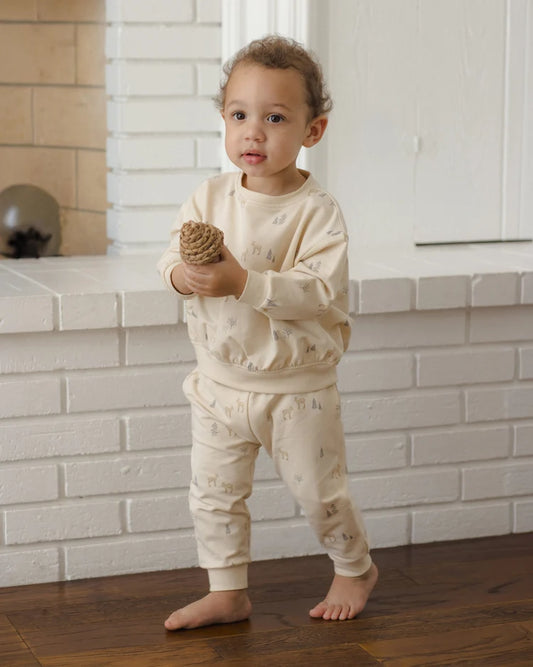 Relaxed Sweat Set | Deer | Quincy Mae