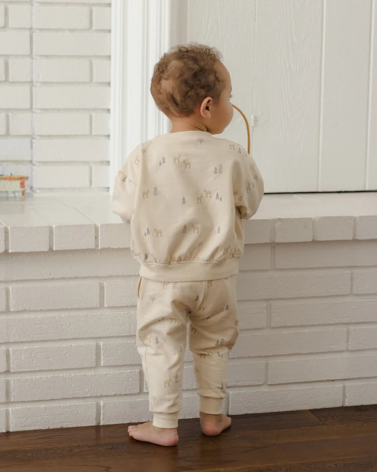 Relaxed Sweat Set | Deer | Quincy Mae