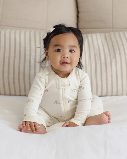 Zip Long Sleeve Sleeper | Bunnies | Quincy Mae