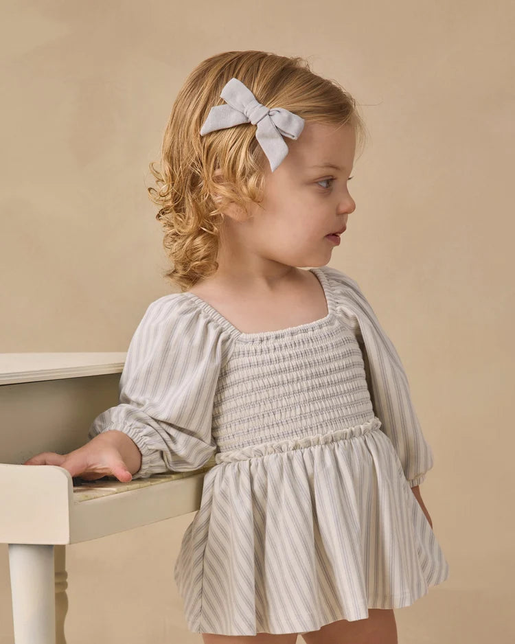 Lainey Romper | Cloud Stripe | Quincy Mae