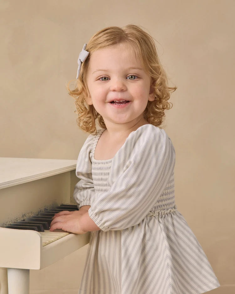 Lainey Romper | Cloud Stripe | Quincy Mae