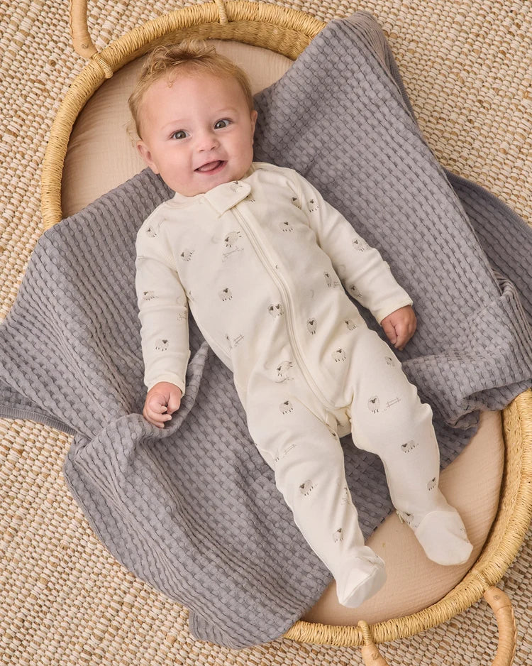 Zip Long Sleeve Sleeper Footie | Sheep | Quincy Mae