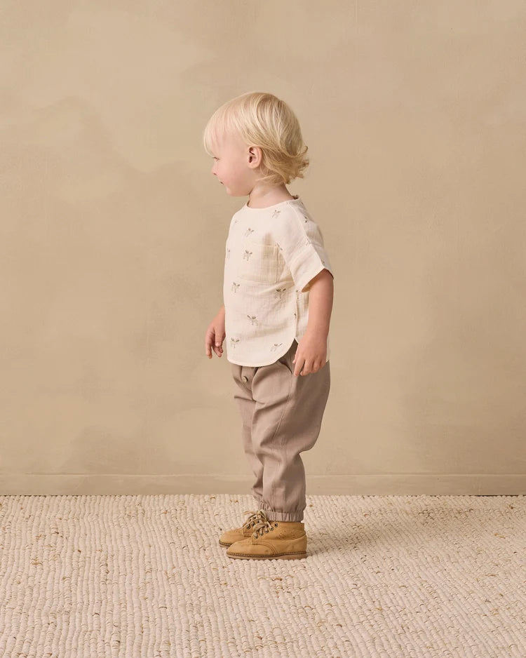 Giovani Pant | Almond | Quincy Mae