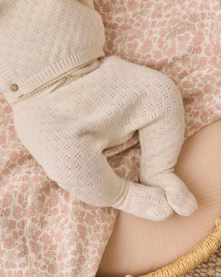 Knit Wrap Top + Pant Set | Natural | Quincy Mae