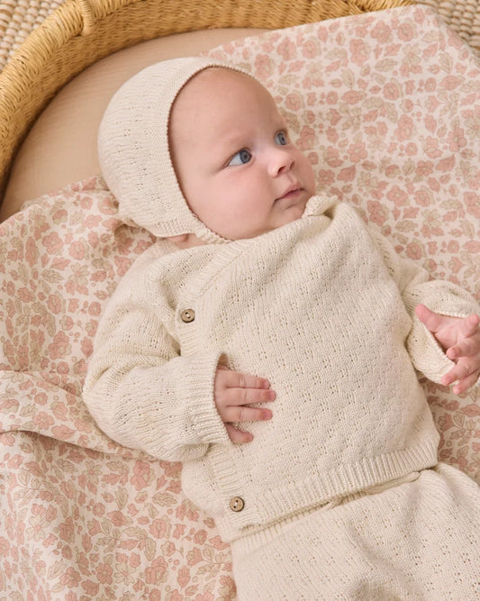 Knit Bonnet | Natural | Quincy Mae