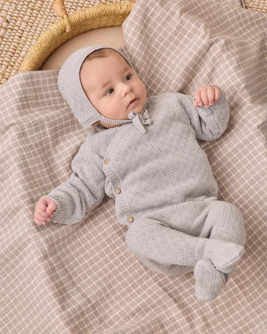 Knit Bonnet | Cloud | Quincy Mae