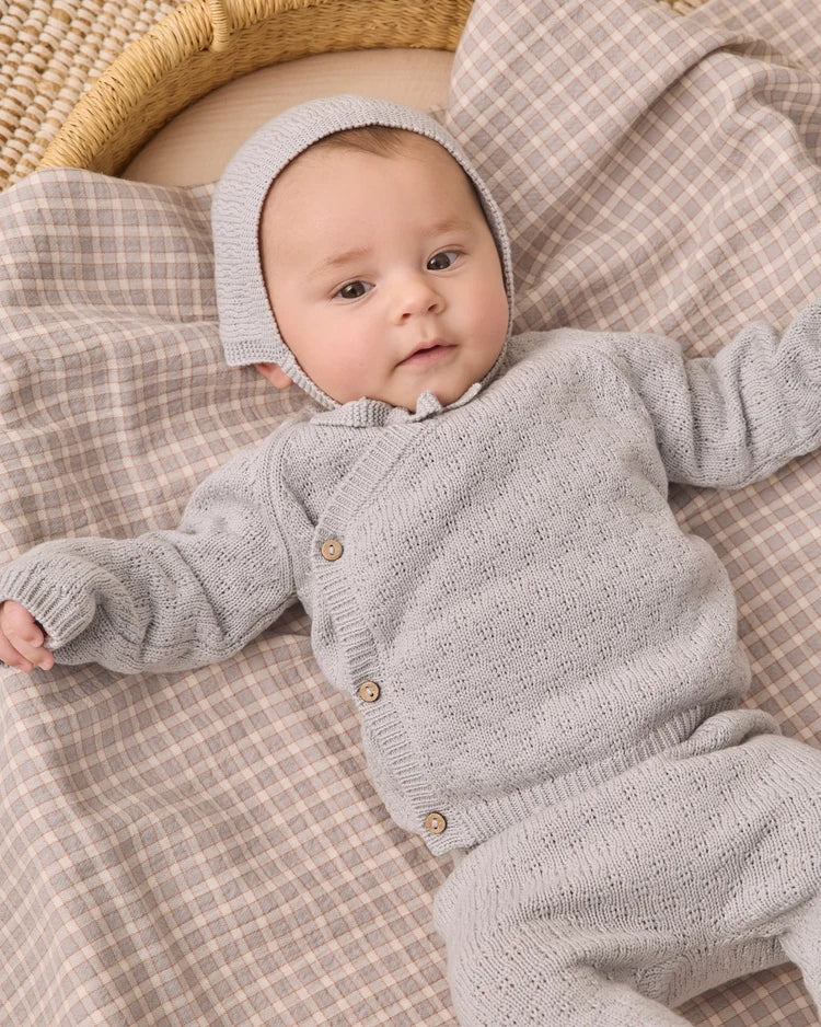 Knit Bonnet | Cloud | Quincy Mae