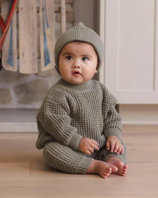 Chunky Knit Sweater Set | Spruce | Quincy Mae