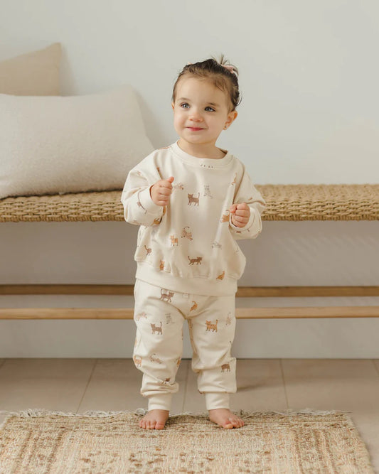 Relaxed Sweat Set | Cats | Quincy Mae