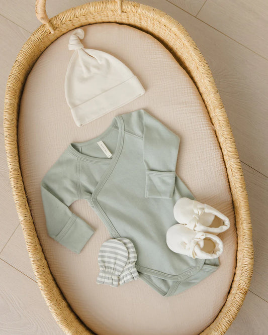 Side Snap Bodysuit | Sage | Quincy Mae