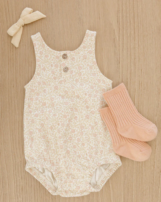Sleeveless Bubble Romper | Primrose | Quincy Mae