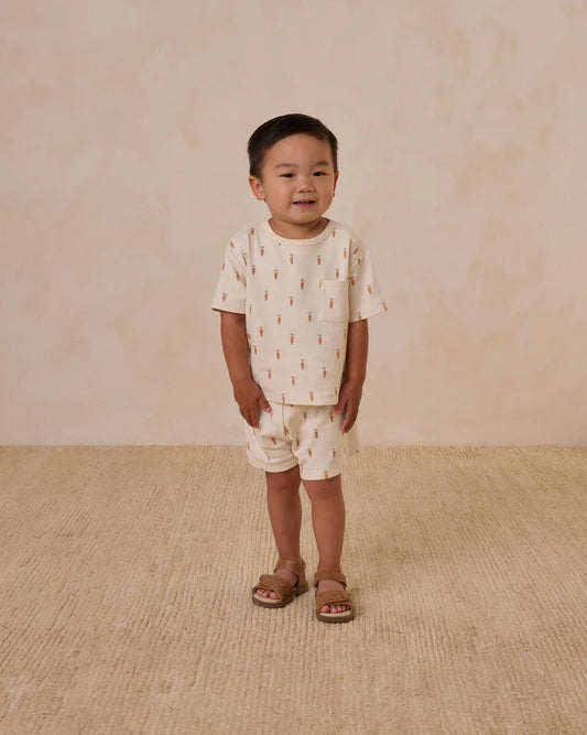 Boxy Pocket Tee + Short Set | Carrots | Quincy Mae