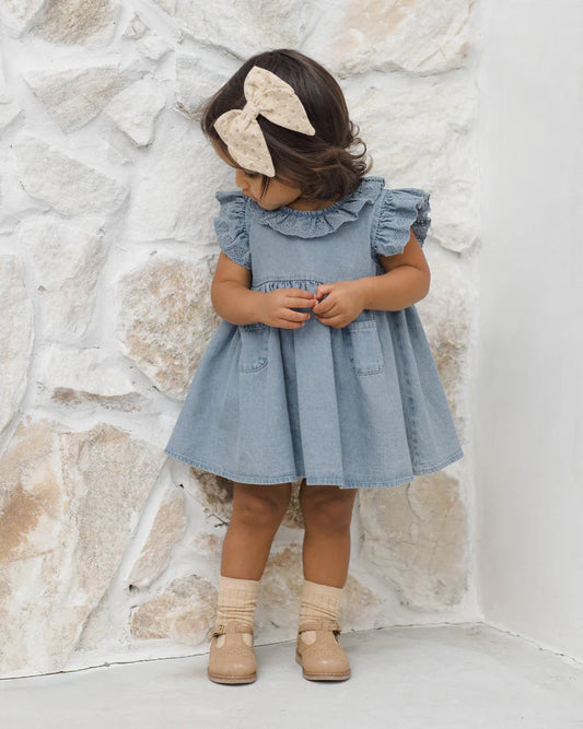 Sophie Dress | Lightweight Denim | Quincy Mae