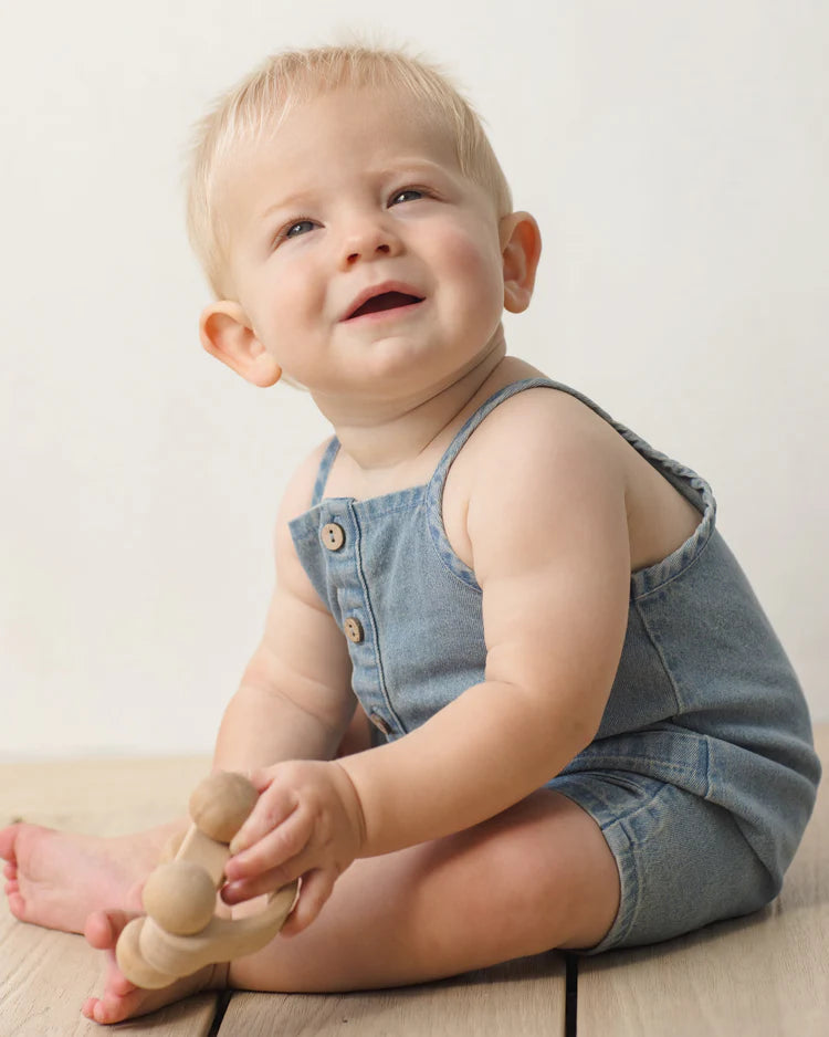 Oakley Romper | Lightweight Denim | Quincy Mae
